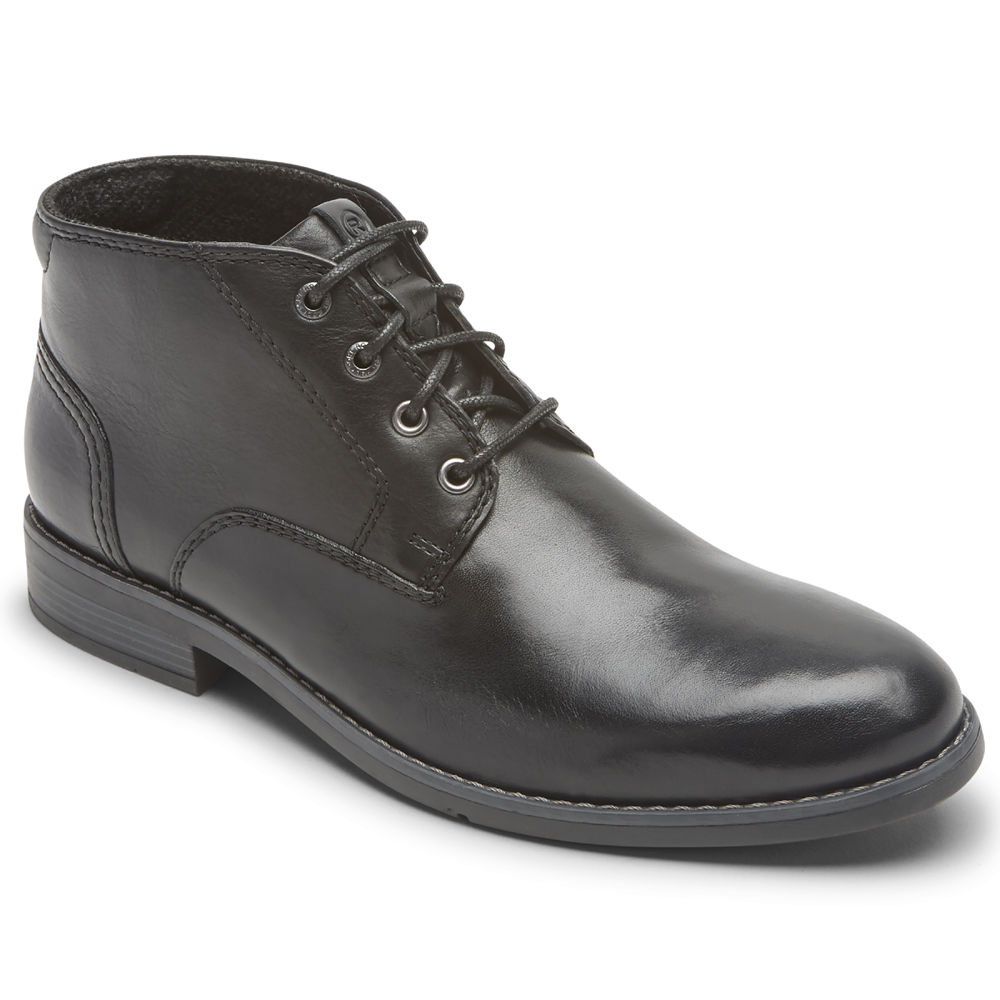 Botas Rockport Homem Pretas - Colden Chukka - 50326ZCSN